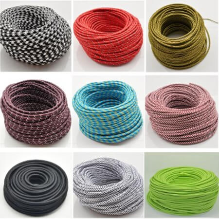 Cable Textil colores